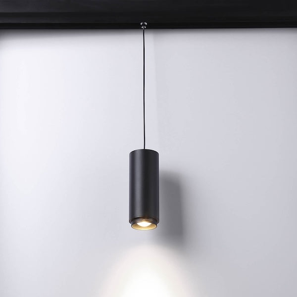 magnetna viseća lampa za šinu crne boje, snage 8w - prikaz kako svjetli