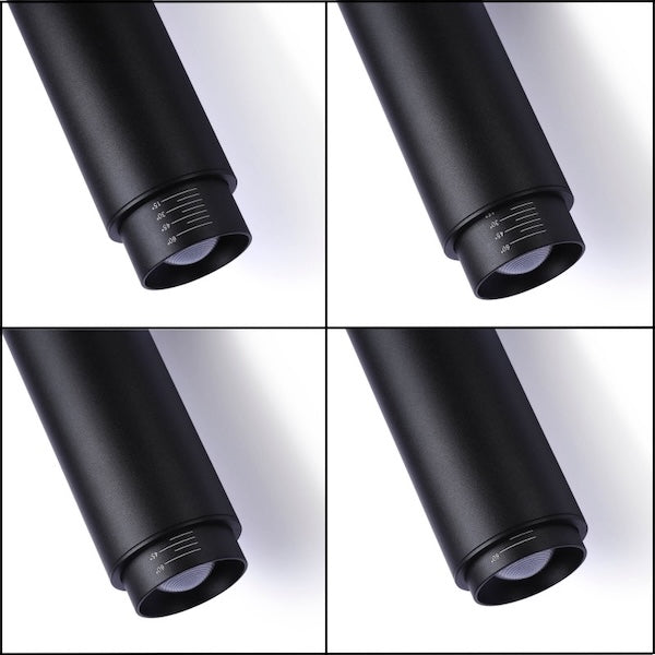 magnetna viseća lampa za šinu crne boje, snage 8w - prikaz mogućnosti zoom-a