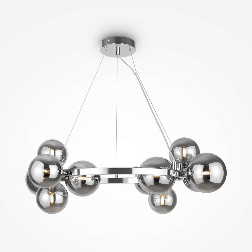 maytoni dallas vislica sive boje - viseća lampa sa kuglama