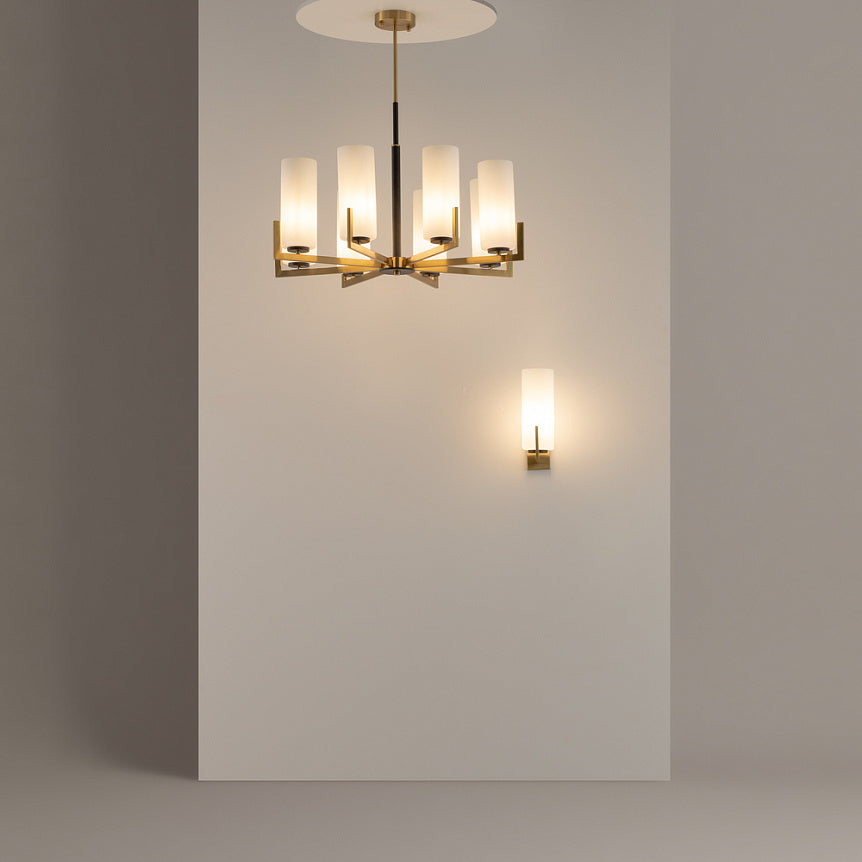 maytoni fortano visilica zlatne boje sa bijelim sjenilima - lustre hrvatska