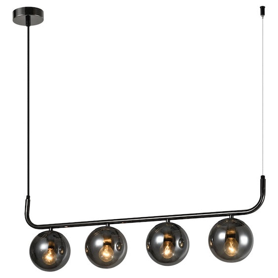 moderna viseća lampa sa zatamnjenim staklima - Lustre