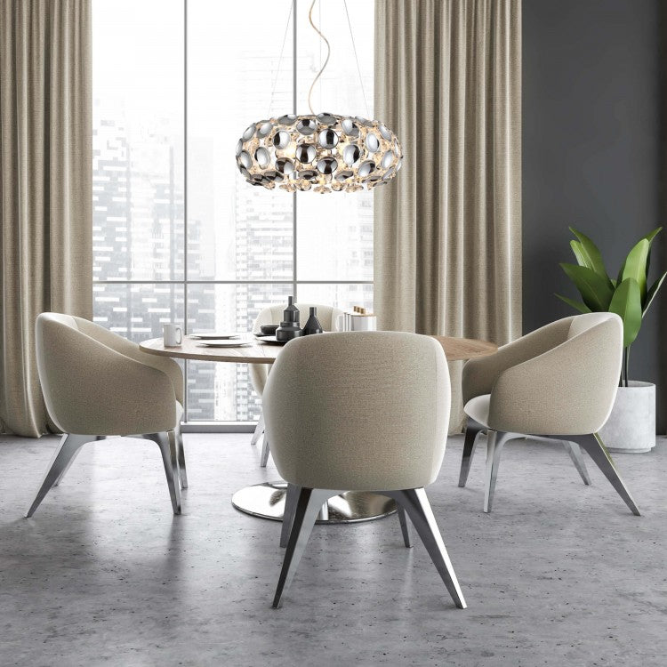 moderna viseća lampa iznad stola