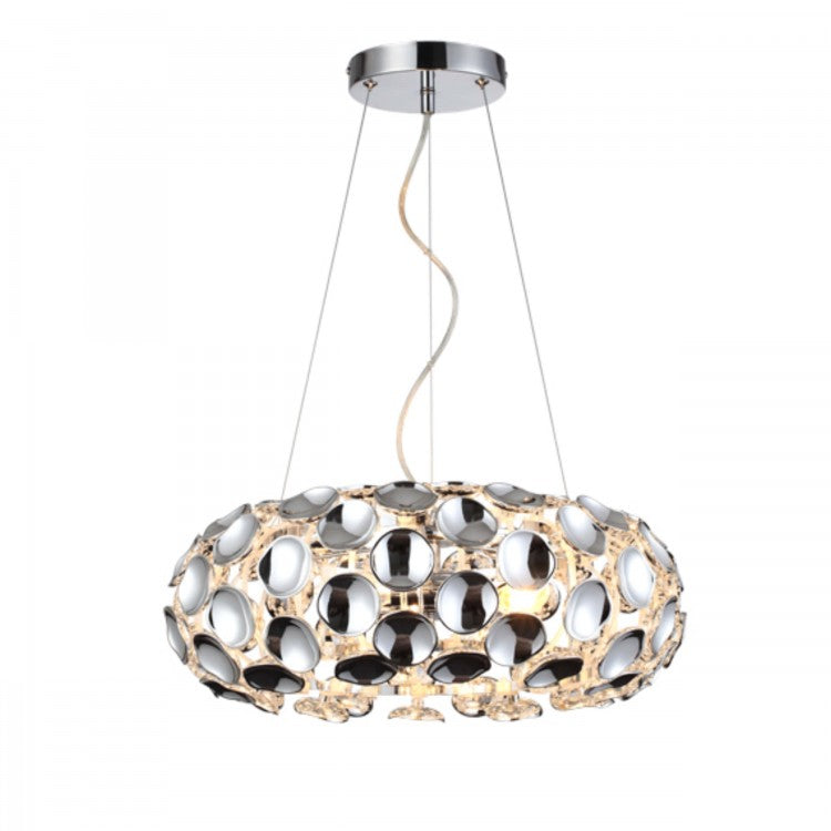 moderna viseća lampa kromirana - lustre