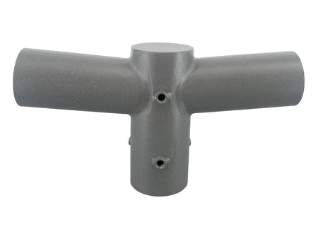 nosač za montažu 2 svjetiljke na rasvjetni stup - sive boje