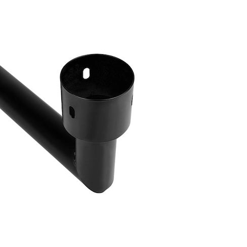 nosač za solarne lampe i ulične lampe crne boje - slikan iz bliza