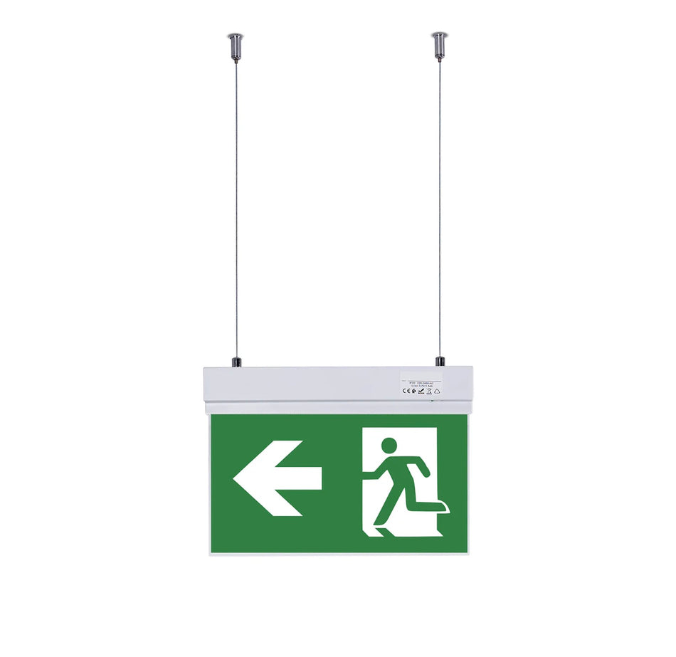 panik lampa viseća sa oznakom smjer lijevo