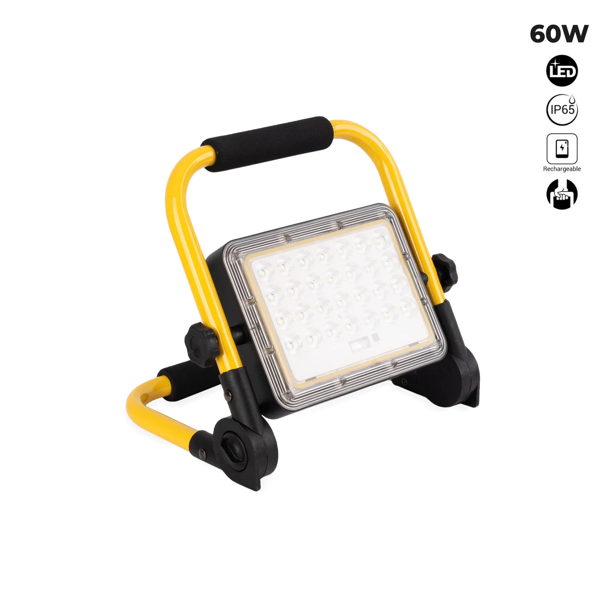 reflektor na baterije snage 60w prijenosni, žute boje, ip65