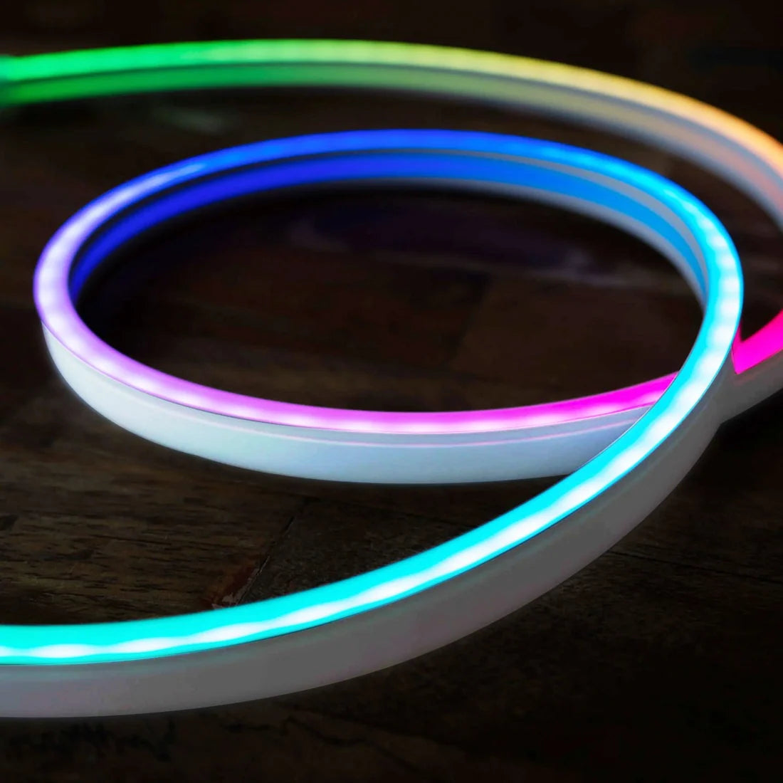 rgb led neon felx rasvjeta svjetli u raznim bojama