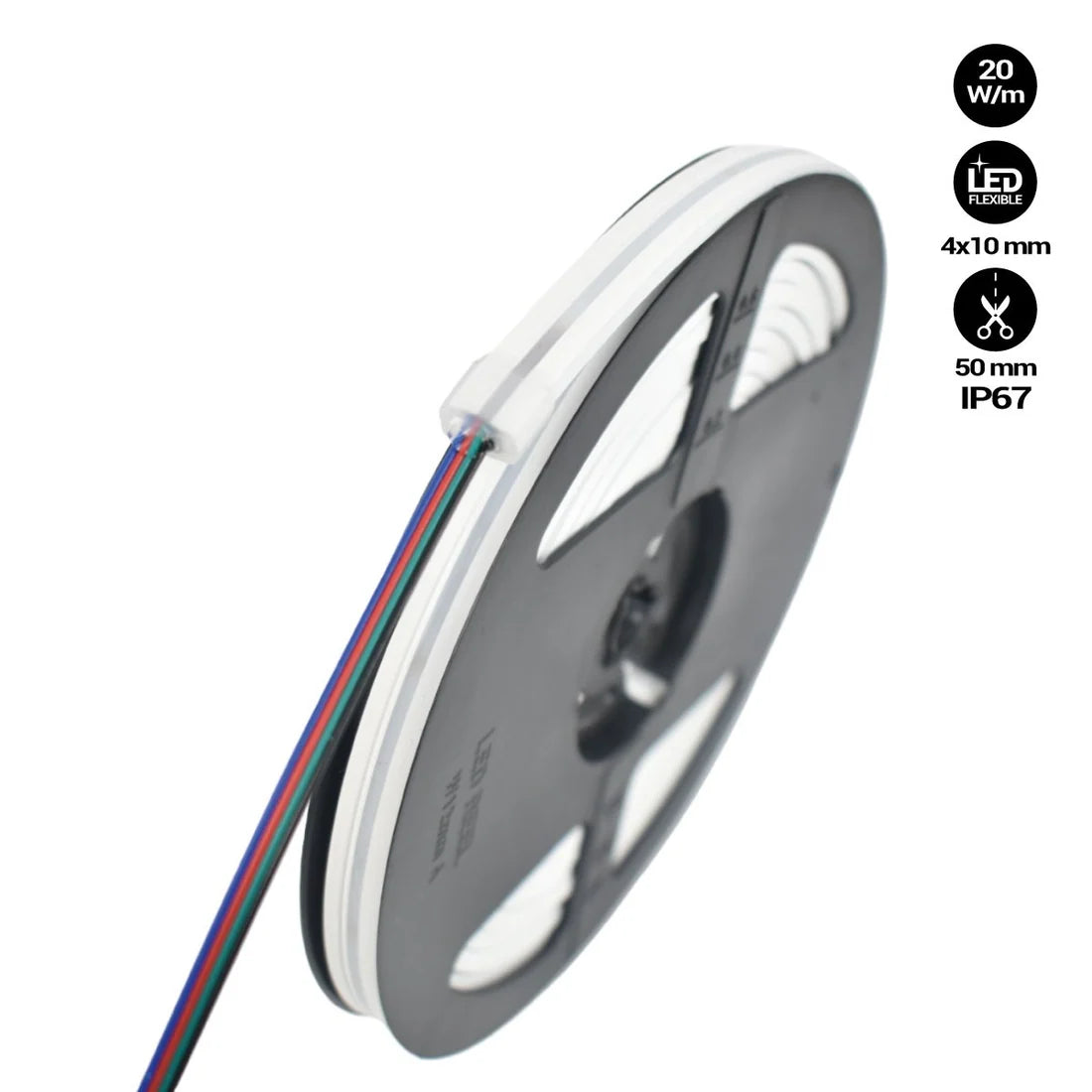rgb led neon felx rasvjeta snage 20w po metru zaštite ip67