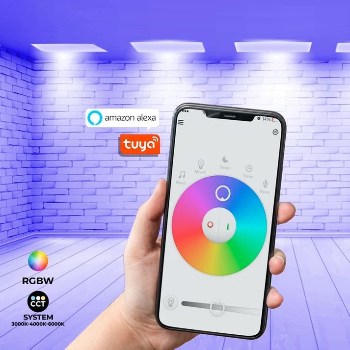 rgb led panel 60x60 - wifi upravljanje preko mobitela aplikacijom tuya