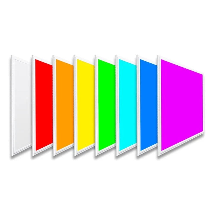 rgb led panel 60x60 - prikaz raznih rgb boja