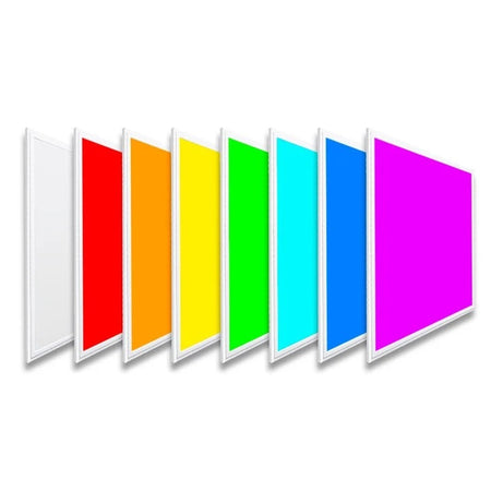 rgb led panel 60x60 - prikaz raznih rgb boja