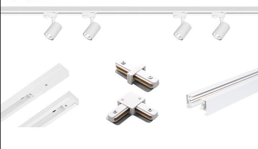 šinska rasvjeta set sa 4 gu10 šinska reflektora bijele boje