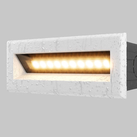 ugradbene zidna lampe maytono bosca za vanjsku upotrebu - slikano izbliza - bijela boja 