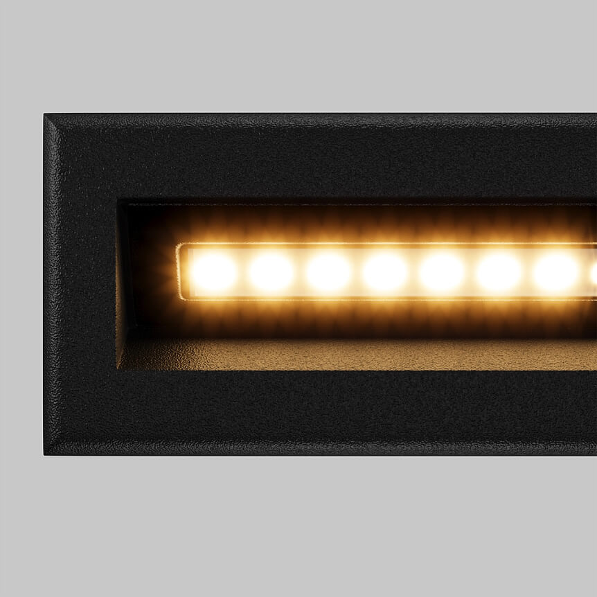 ugradbene zidna lampe maytono bosca za vanjsku upotrebu - crne boje - slikano izbliza