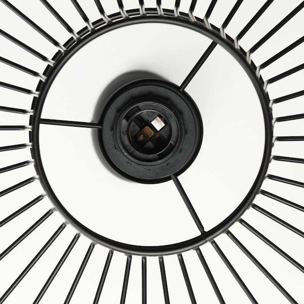 viseća LED lampa crna prikaz grla e27