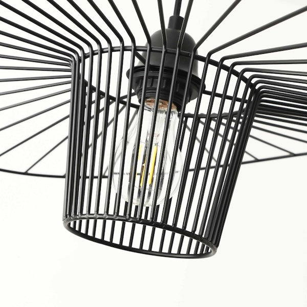 viseća LED lampa crna – moderna rasvjeta 