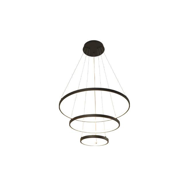 Viseće lampe LED Coma 20/40/60 cm 77W 10 000lm – s daljinskim upravljačem - crna/zlatna