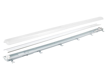 vodotjesna lampa 150 cm za dvije led cijevi 2x150 sa zaštitom ip65 - slika od čega se sastoji lampa