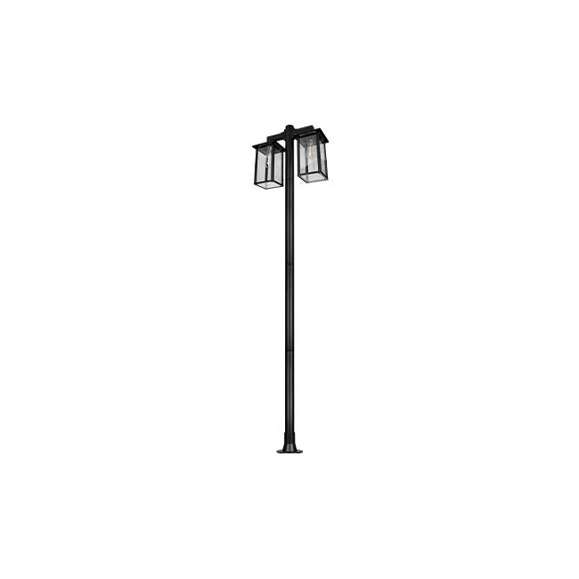 vrtna lampa rasvjetni stup visine 220 cm sa 2 grla e27
