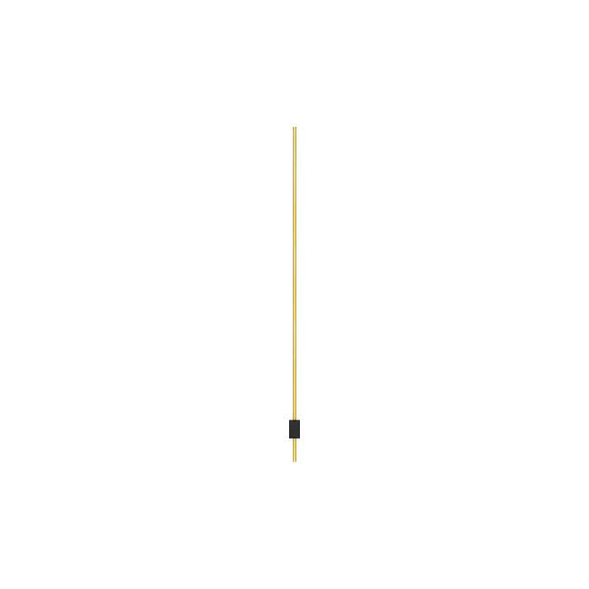 zidne lampe zlatne boje koje izgledaju kao štap dužine 120cm slikane od naprijed