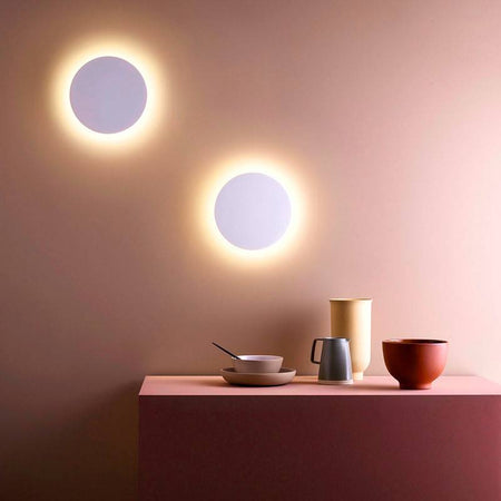 zidne lampe okrugle LED 12W bijele boje u interijeru