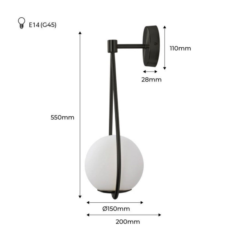 zidne lampe unutarnje dimenzije