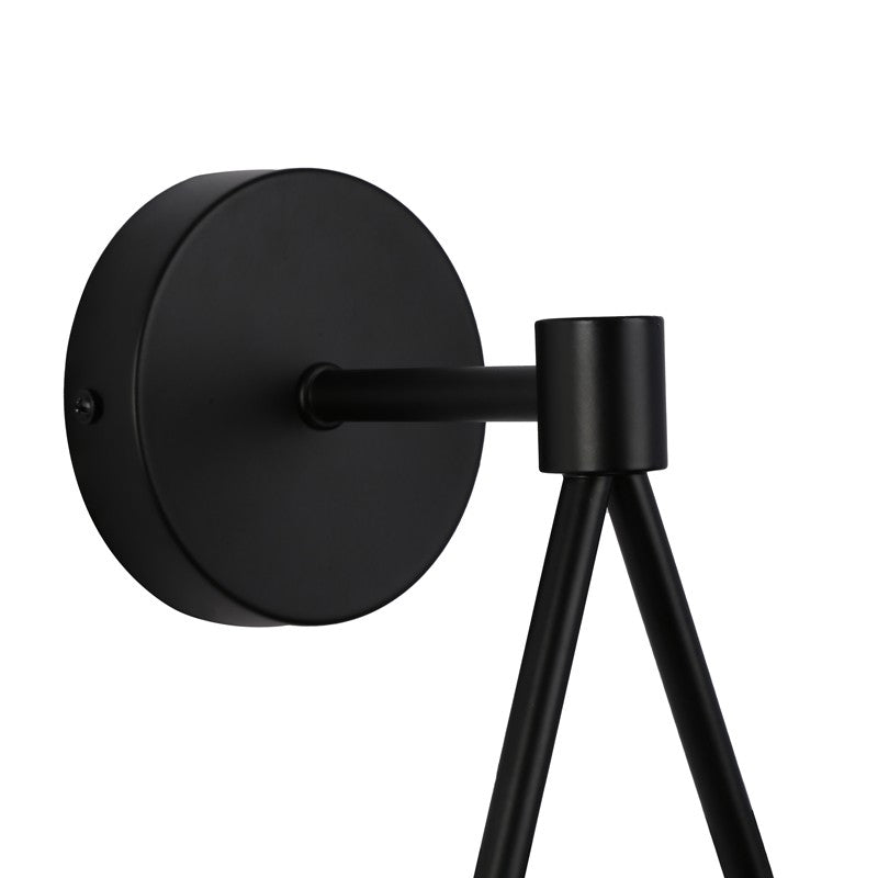 zidne lampe unutarnje baza crne boje 