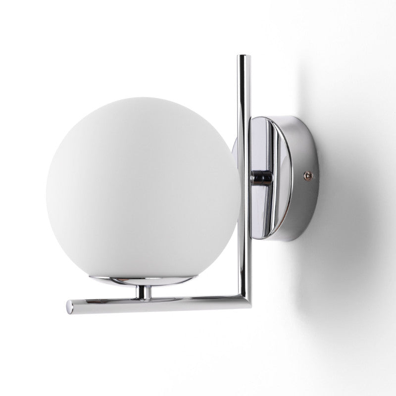 zidne lampe za dnevni boravak chrome boje