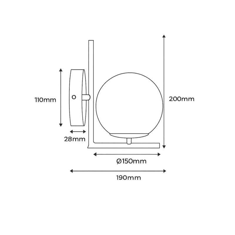 zidne lampe za dnevni boravak dimenzije lampe
